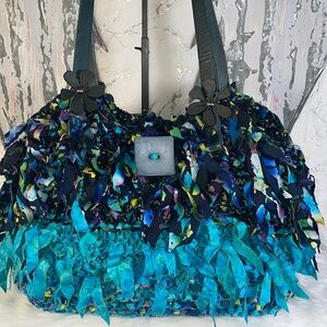 Gorgeous homemade fringe shoulder bag.